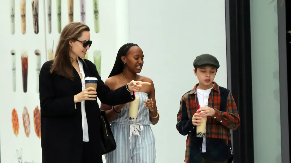 Angelina Jolie Cool Day Out with Zahara and Knox